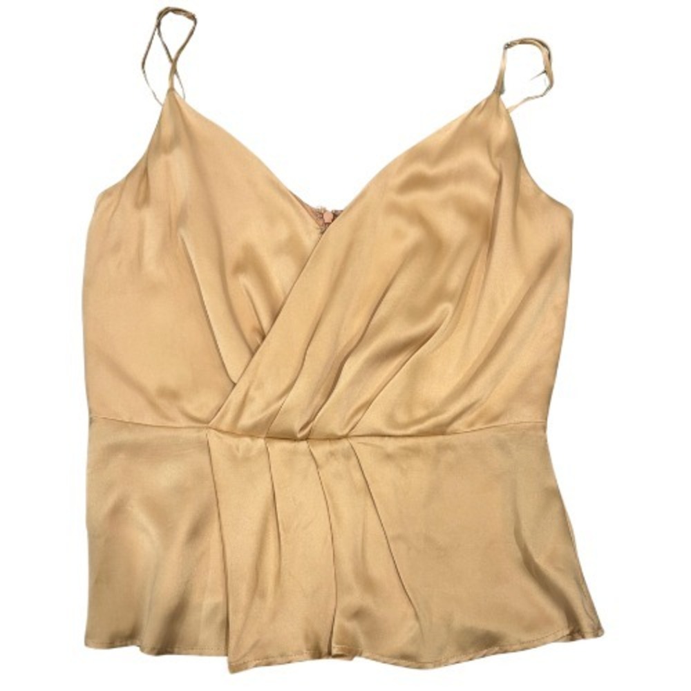 L'Agence Chiara Camisole Romantic Minimalist Tank Champagne M Layer Luxury Layer - Picture 10 of 14